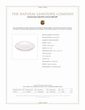 2.90 Ct. Pink Cabochon Rose Quartz from Ceylon (Sri Lanka) Scan Report