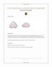 4.36 Ct. Pink Cabochon Rose Quartz from Ceylon (Sri Lanka) Appraisal