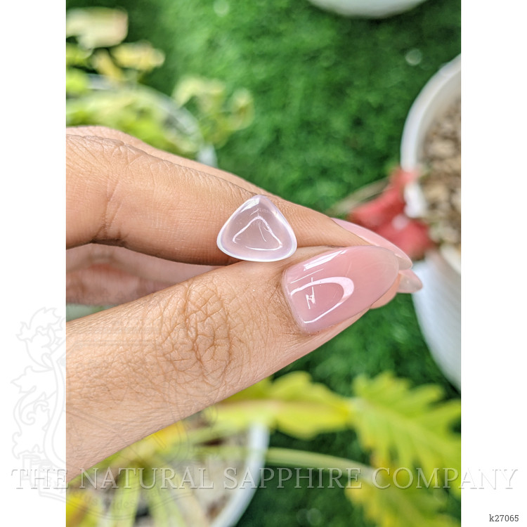 4.36 Ct. Pink Cabochon Rose Quartz from Ceylon (Sri Lanka)