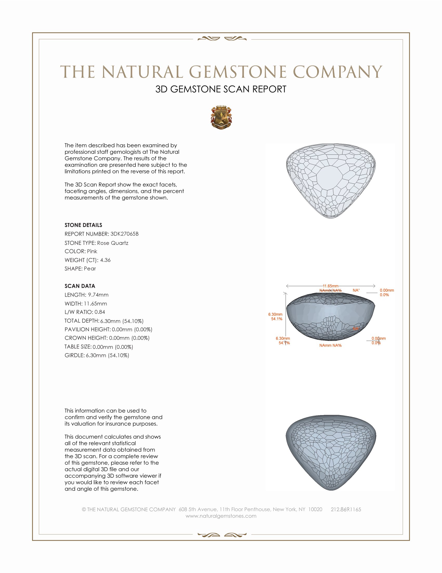 4.36 Ct. Pink Cabochon Rose Quartz from Ceylon (Sri Lanka)