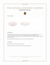 3.00 Ct. Pink Cabochon Rose Quartz from Ceylon (Sri Lanka) Appraisal