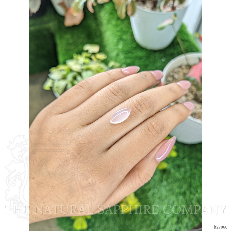 3.00 Ct. Pink Cabochon Rose Quartz from Ceylon (Sri Lanka)