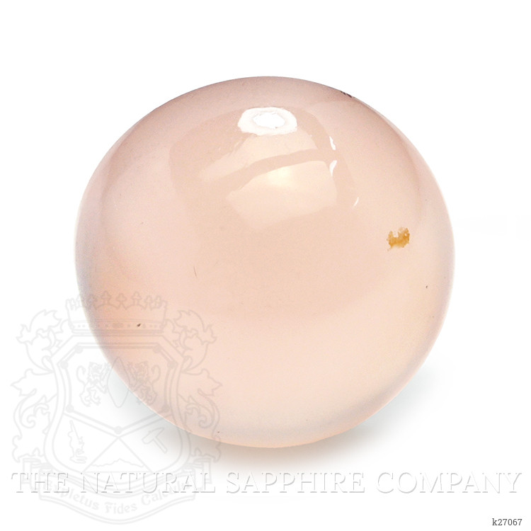 6.53 Ct. Peach Cabochon Rose Quartz from Ceylon (Sri Lanka)