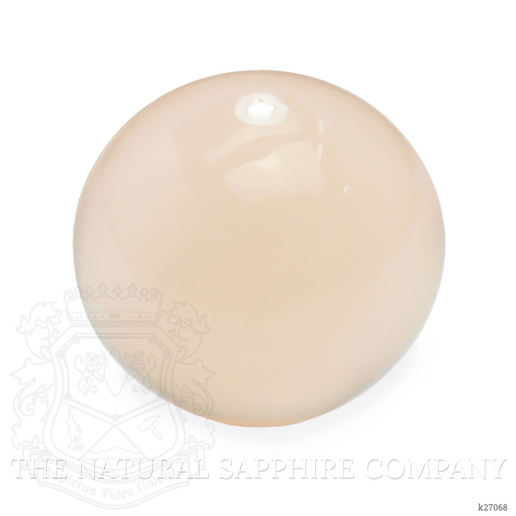 6.11 Ct. Peach Cabochon Rose Quartz from Ceylon (Sri Lanka)