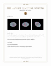 6.96 Ct. White Opal from Australia Appraisal