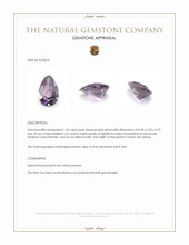 1.35 Ct. Purple Spinel from Ceylon (Sri Lanka) Appraisal