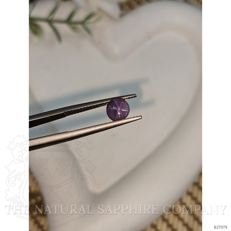 0.96 Ct. Pinkish Purple Star Spinel from Ceylon (Sri Lanka)