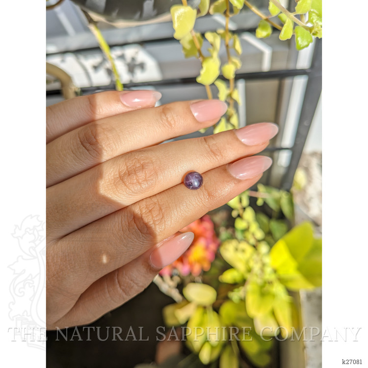 1.58 Ct. Pinkish Purple Star Spinel from Ceylon (Sri Lanka)