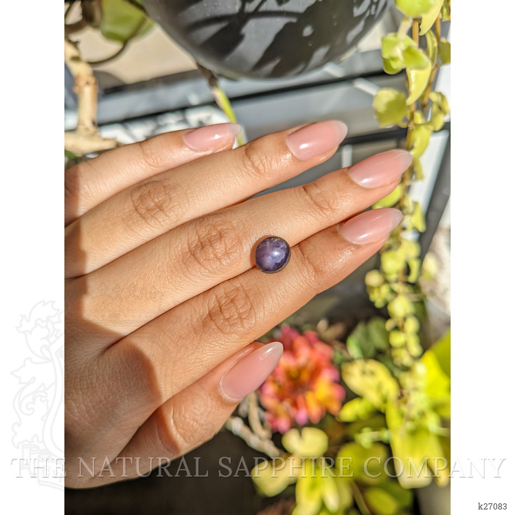 4.02 Ct. Purple Star Spinel from Ceylon (Sri Lanka)