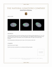 2.46 Ct. Cabochon White Opal from Australia Appraisal