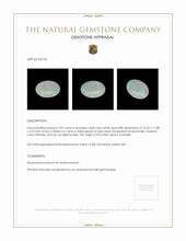 2.92 Ct. White Opal from Australia Appraisal