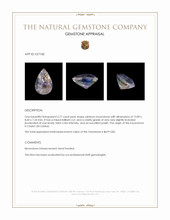 3.77 Ct. Rainbow Moonstone from Ceylon (Sri Lanka) Appraisal