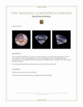 2.57 Ct. Rainbow Moonstone from Ceylon (Sri Lanka) Appraisal