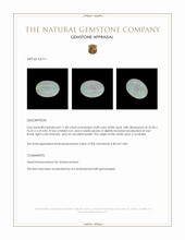 11.89 Ct. Multi Color White Opal (Light Opal) from Australia Appraisal