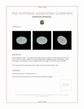 11.89 Ct. White Opal from Australia Appraisal