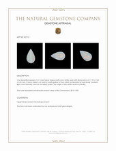 1.01 Ct. White Opal from Australia Appraisal