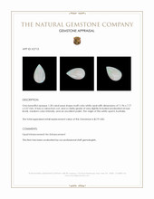 1.28 Ct. Cabochon White Opal from Australia Appraisal