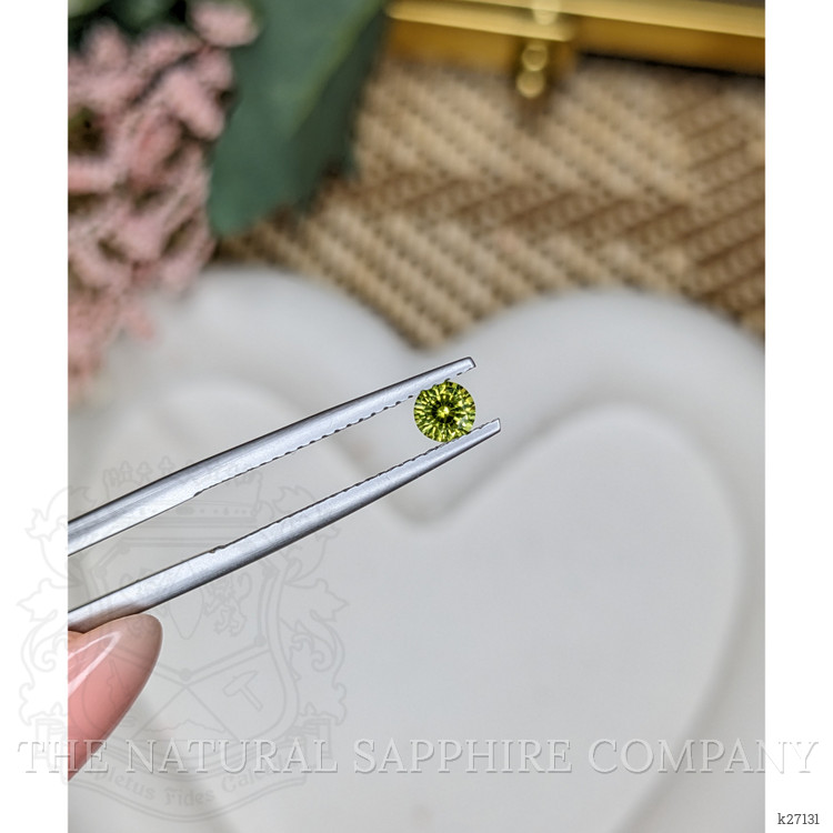 0.29 Ct. Yellowish Green Chrysoberyl from Ceylon (Sri Lanka)