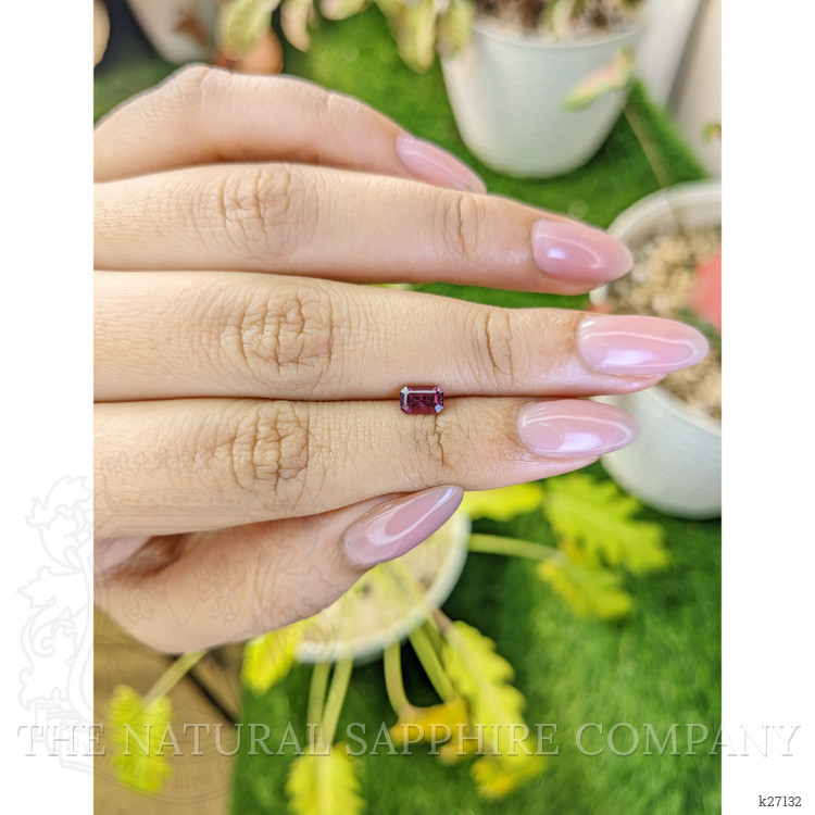 0.65 Ct. Purplish Pink Garnet from Ceylon (Sri Lanka)