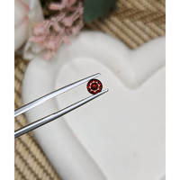 0.70 Ct. Orangish Red Garnet from Ceylon (Sri Lanka) Life Style