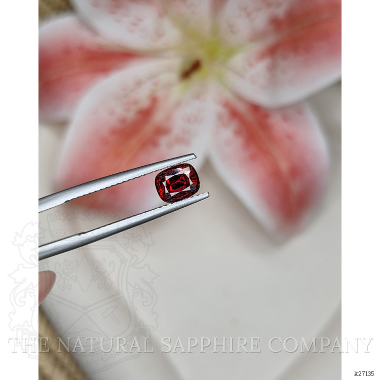1.23 Ct. Purplish Red Garnet from Ceylon (Sri Lanka)