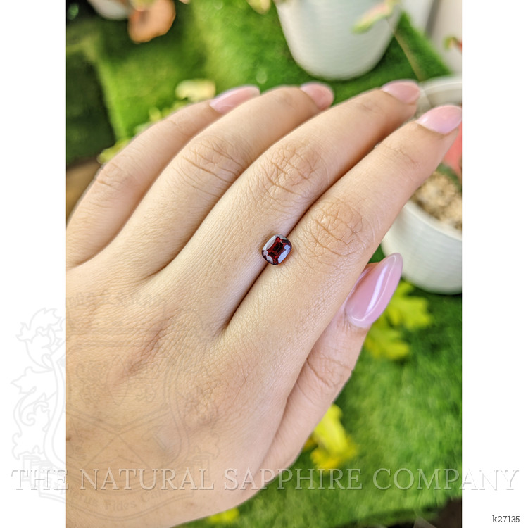 1.23 Ct. Purplish Red Garnet from Ceylon (Sri Lanka)