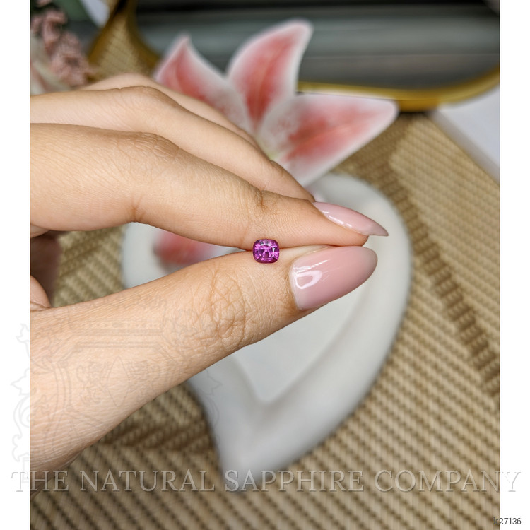 0.53 Ct. Pinkish Purple Garnet from Ceylon (Sri Lanka)