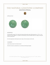 9.69 Ct. Bluish Green Jade from Burma (Myanmar) Appraisal
