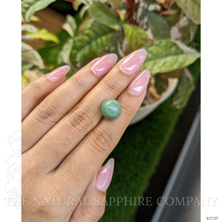 9.69 Ct. Bluish Green Jade from Burma (Myanmar)