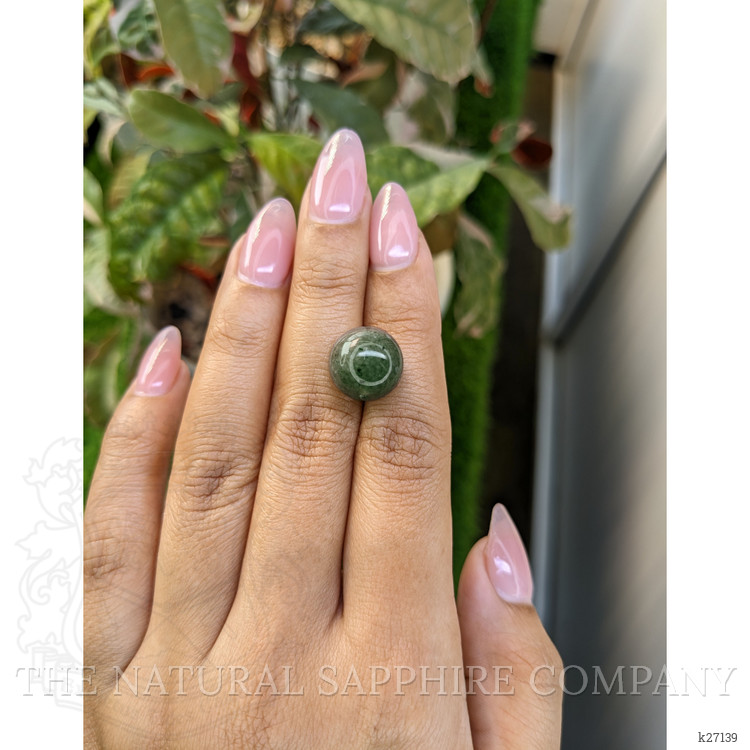 13.18 Ct. Bluish Green Jade from Burma (Myanmar)