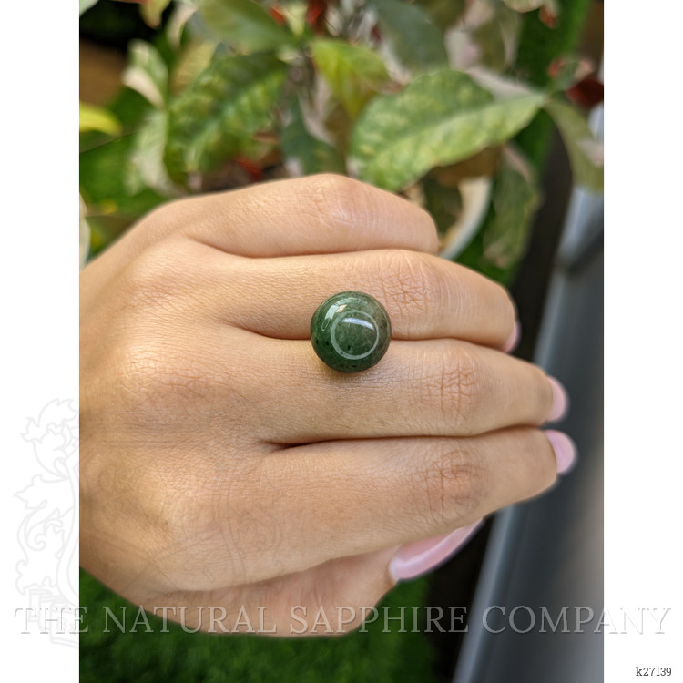 13.18 Ct. Bluish Green Jade from Burma (Myanmar)