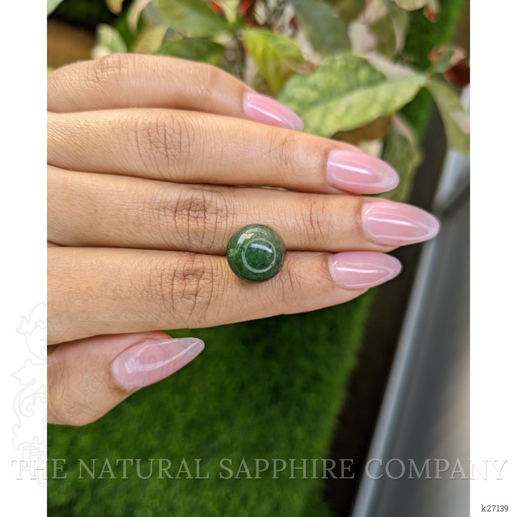 13.18 Ct. Bluish Green Jade from Burma (Myanmar)