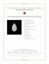 1.20 Ct. Multi Color Cabochon White Opal (Light Opal) from Australia Scan Report