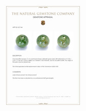 13.14 Ct. Yellowish Green Jade from Burma (Myanmar) Appraisal