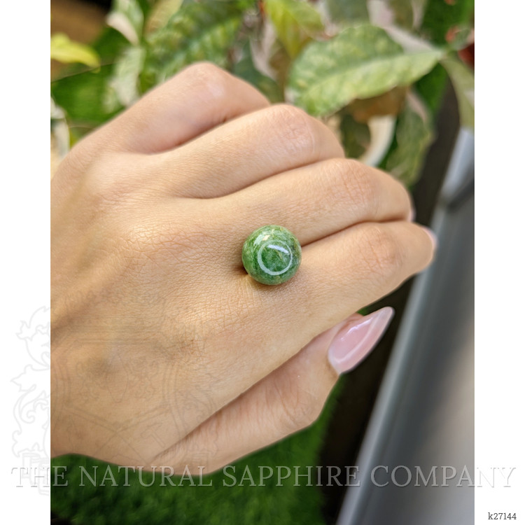13.14 Ct. Yellowish Green Jade from Burma (Myanmar)