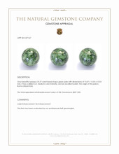 25.37 Ct. Green Jade from Burma (Myanmar) Appraisal