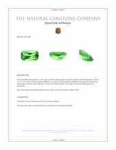 1.50 Ct. Tsavorite Garnet from Tanzania Appraisal