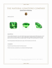 1.56 Ct. Tsavorite Garnet from Tanzania Appraisal