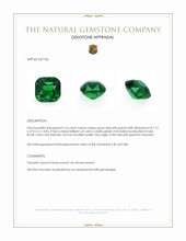 2.16 Ct. Tsavorite Garnet from Tanzania Appraisal