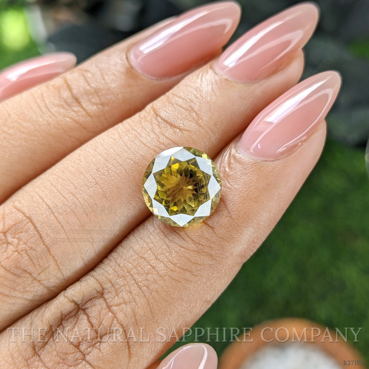 4.45 Ct. Yellowish Green Sinhalite from Ceylon (Sri Lanka)