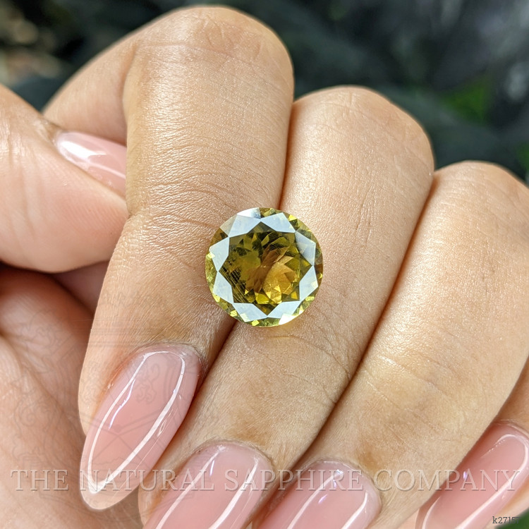 4.45 Ct. Yellowish Green Sinhalite from Ceylon (Sri Lanka)