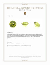 1.88 Ct. Yellowish Green Chrysoberyl Appraisal