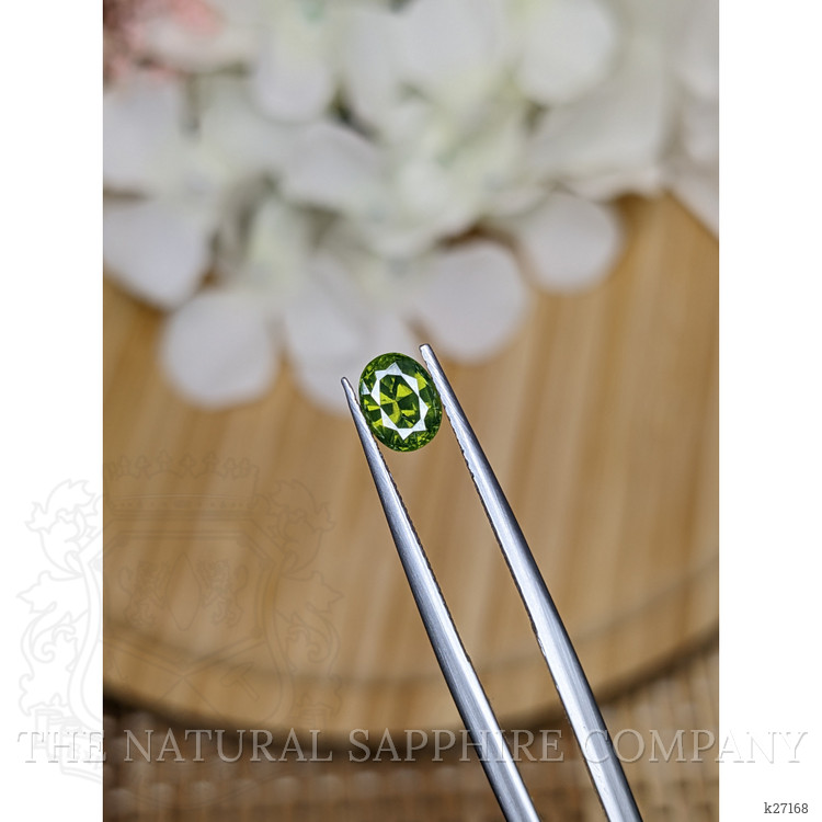 1.16 Ct. Yellowish Green Zircon from Ceylon (Sri Lanka)