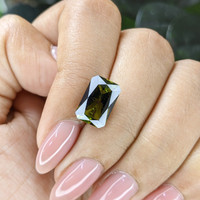 3.82 Ct. Yellowish Green Tourmaline from Ceylon (Sri Lanka) Life Style