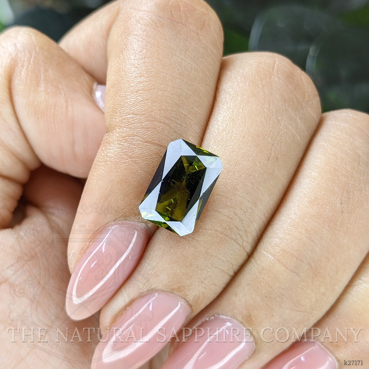 3.82 Ct. Yellowish Green Tourmaline from Ceylon (Sri Lanka)