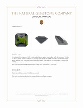 5.27 Ct. Green Tourmaline from Ceylon (Sri Lanka) Appraisal