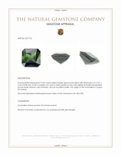 10.03 Ct. Green Tourmaline from Ceylon (Sri Lanka) Appraisal