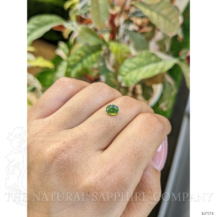 1.17 Ct. Yellowish Green Zircon from Ceylon (Sri Lanka)