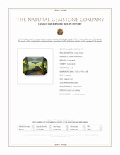 3.22 Ct. Brownish Green Tourmaline from Ceylon (Sri Lanka) Scan Report