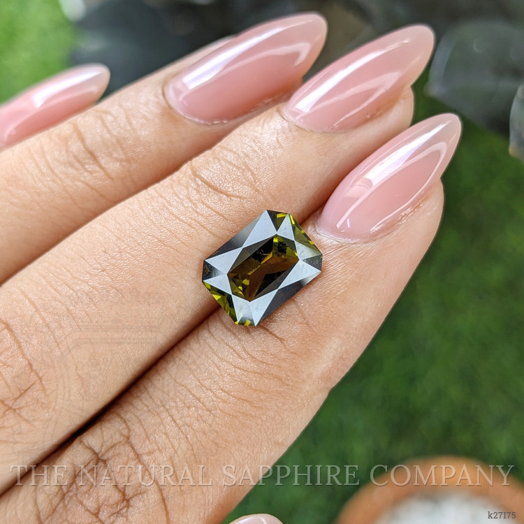 3.22 Ct. Brownish Green Tourmaline from Ceylon (Sri Lanka)